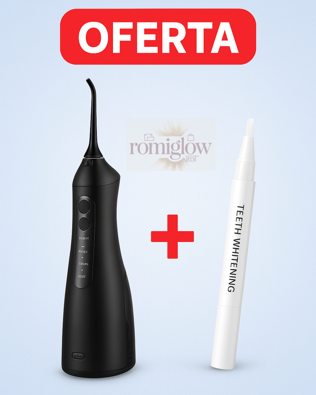 IRRIGADOR BUCAL PREMIUM + LAPIZ BLANQUEADOR DENTAL