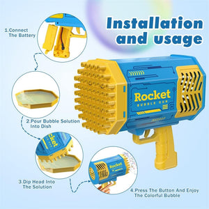 Lanza Cohete Burbujas Bazooka