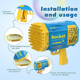 Lanza Cohete Burbujas Bazooka